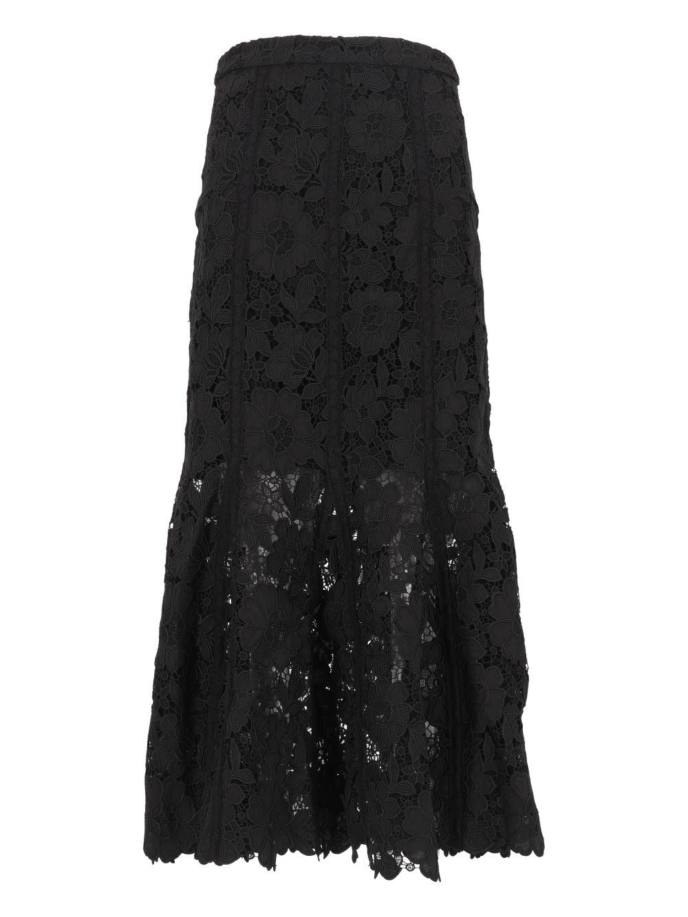 Self-Portrait Women Midi Siren Skirt SELF-PORTRAIT
