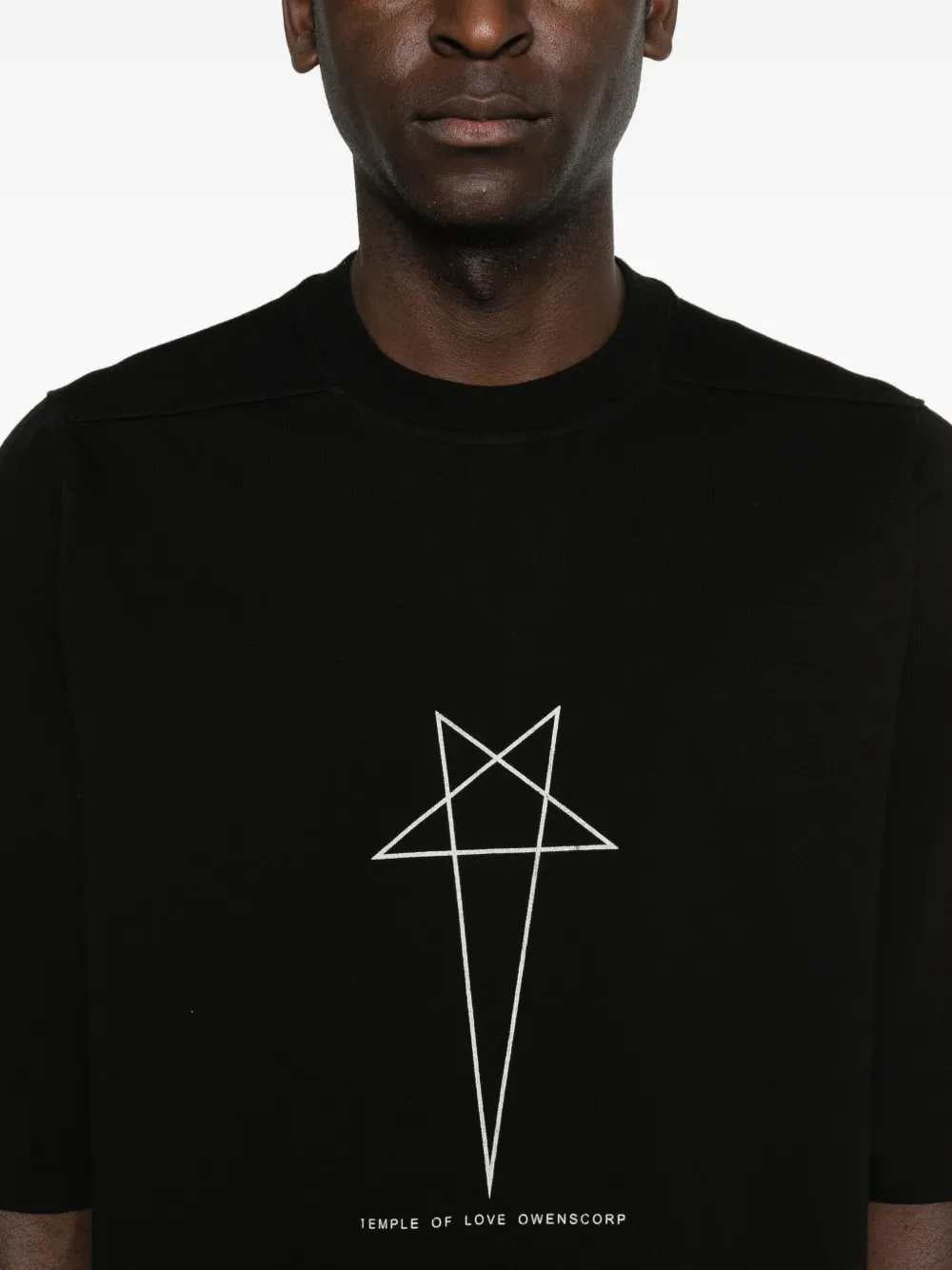 Rick Owens Drkshdw Men Star-Print Crew-Neck T-Shirt RICK OWENS
