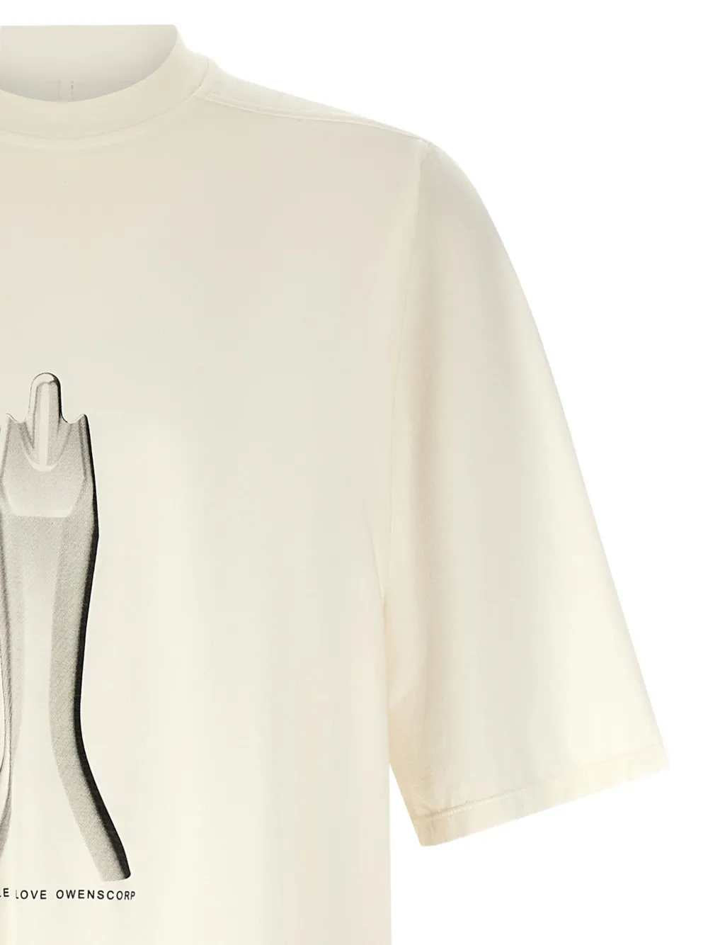 Rick Owens Drkshdw Men Jumbo Printed T-Shirt RICK OWENS