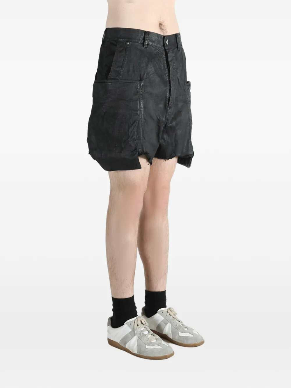 Rick Owens Drkshdw Men Cargo Shorts With Frayed Hem RICK OWENS