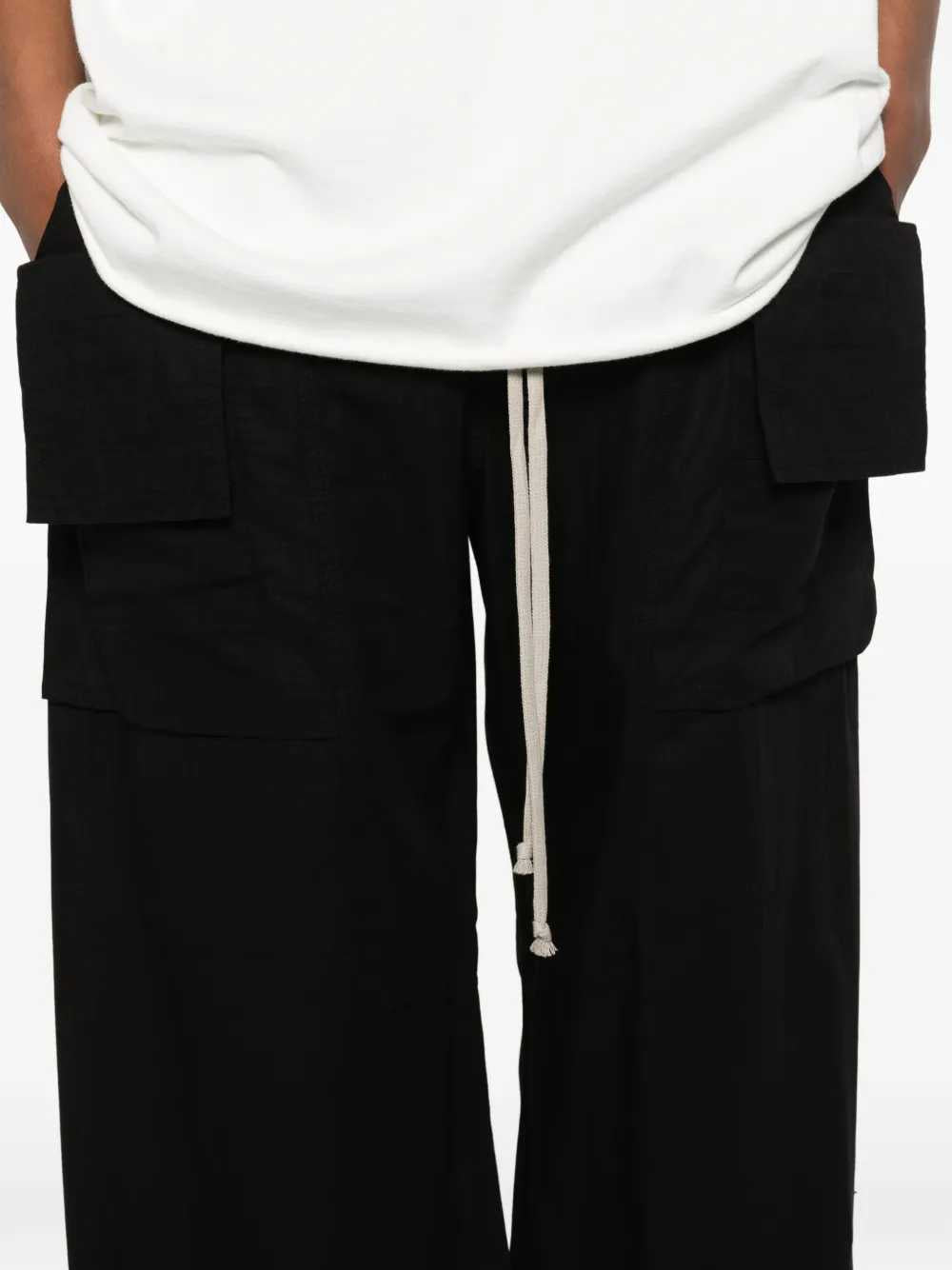 Rick Owens Drkshdw Men Cotton Drawstring Trousers RICK OWENS
