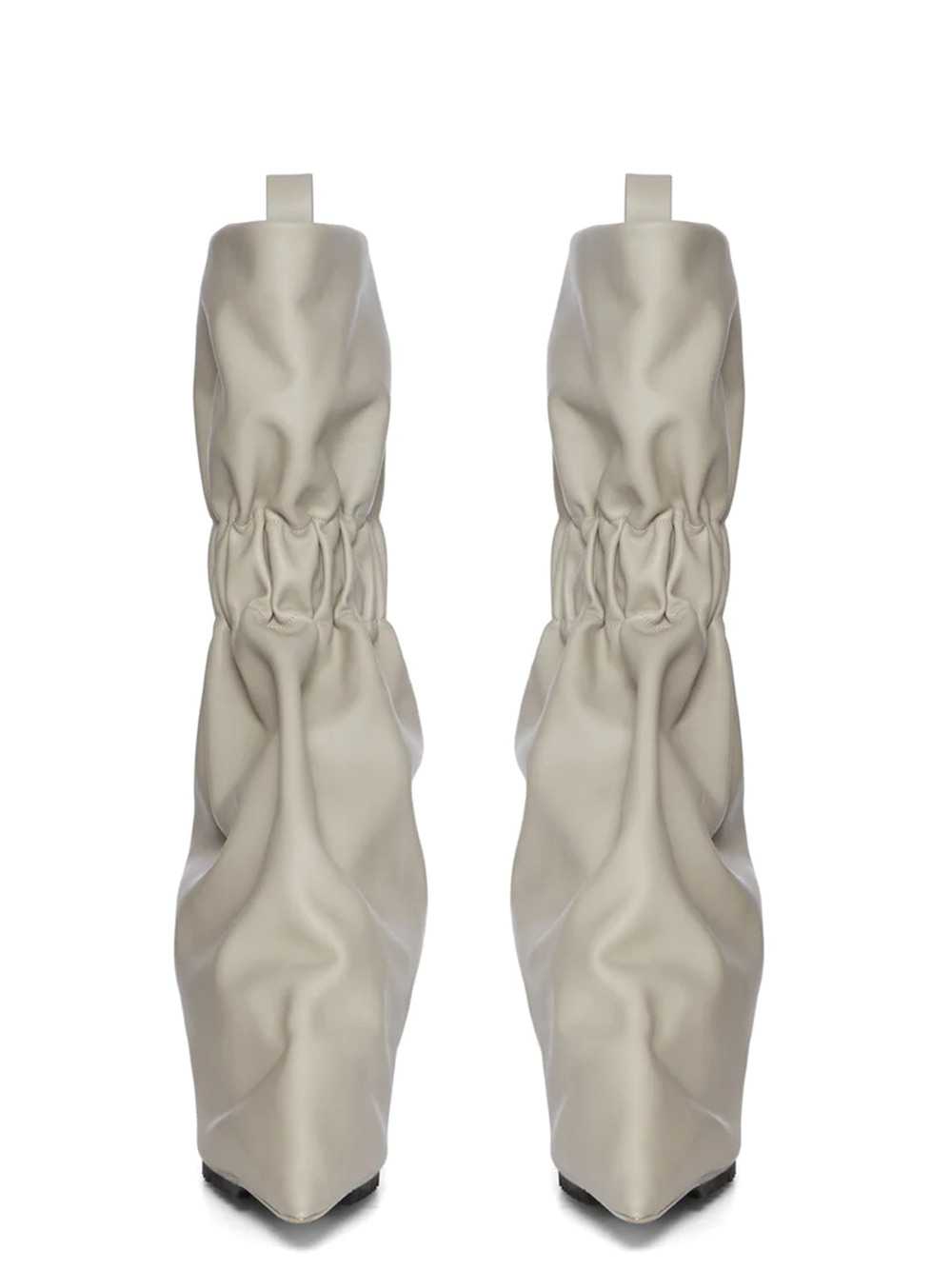 Rick Owens Women Ss26 Rick Owens Cuffed Boots With Pearl/Transparent Grained Calfskin Case RICK OWENS