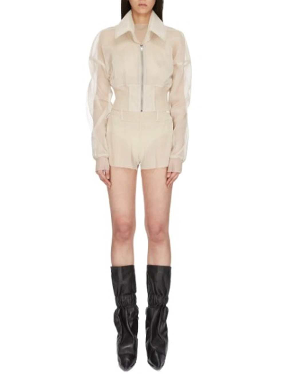 Rick Owens Women Short Jacket With Sheer Finish RICK OWENS