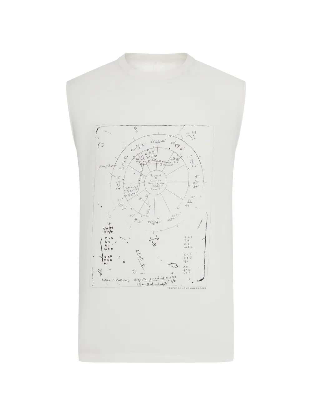 Rick Owens Men Sleeveless T-Shirt With Graphic Print RICK OWENS