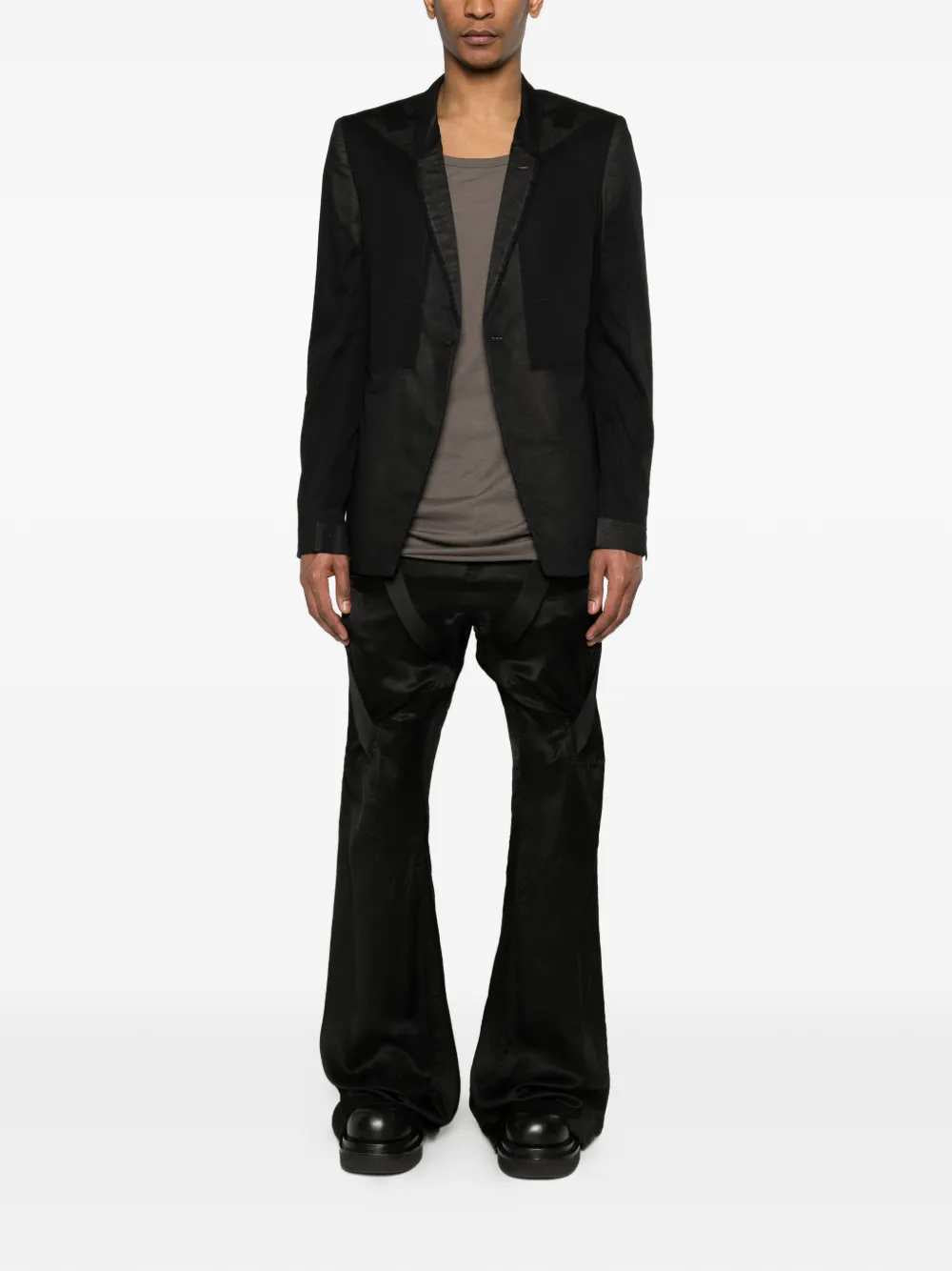 Rick Owens Men Megastrapped Bib Pants RICK OWENS