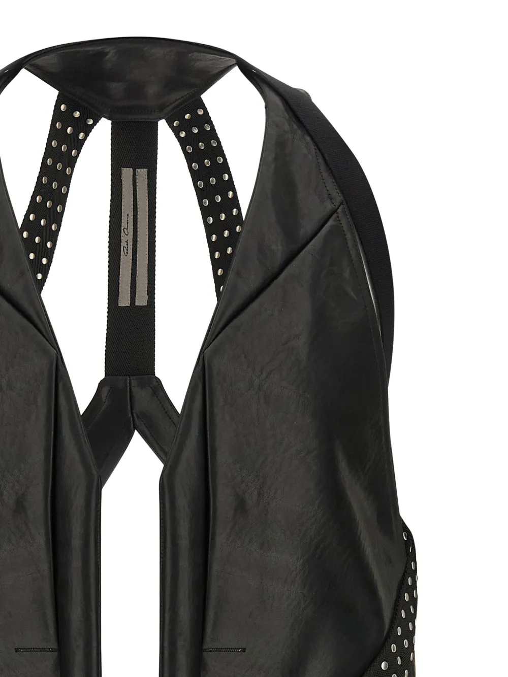 Rick Owens Men Temple Leather Vest RICK OWENS