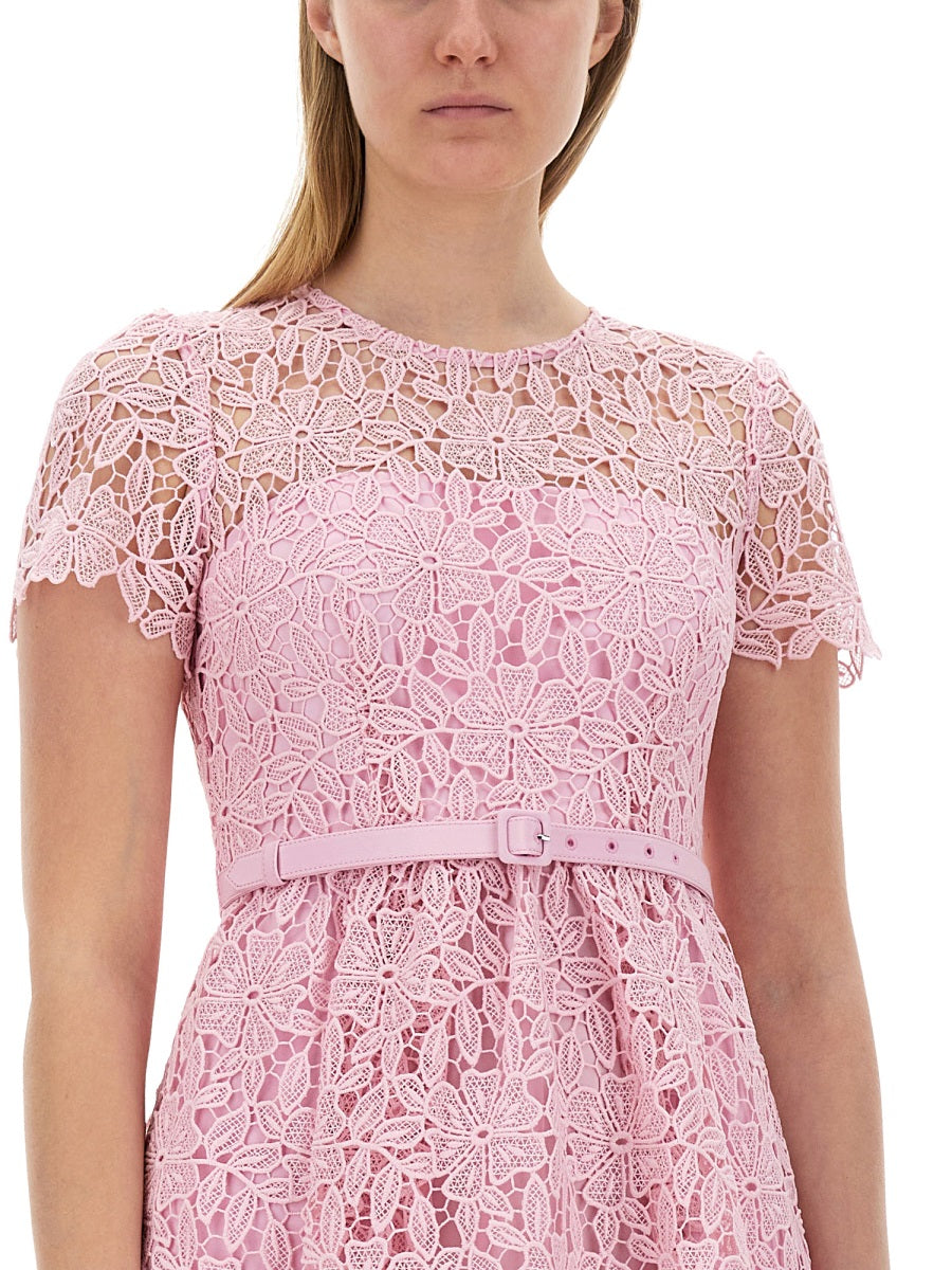 Self-Portrait Women Lace Mini Dress SELF-PORTRAIT