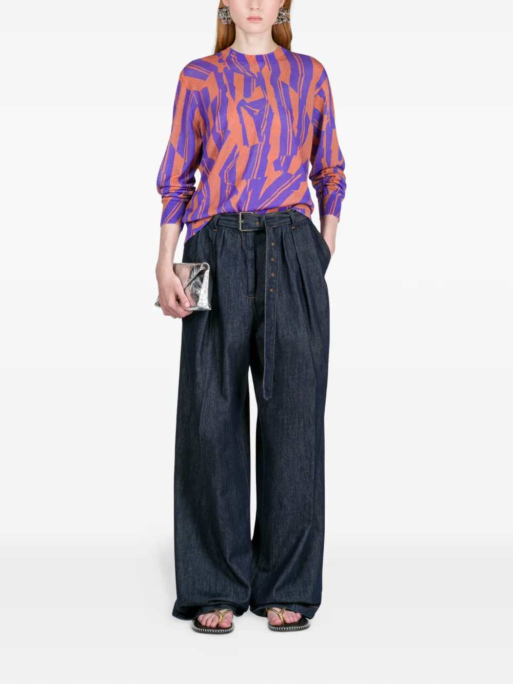 Dries Van Noten Women Belted Jeans DRIES VAN NOTEN