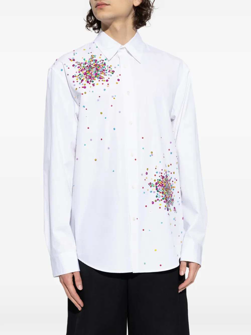 Dries Van Noten Men Shirt 00910-Caper Emb 3293 M.W.Shirt DRIES VAN NOTEN