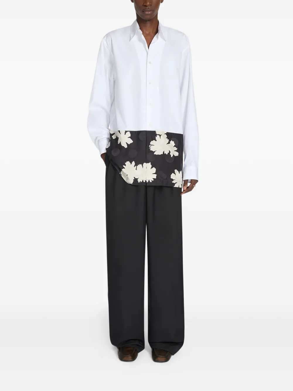 Dries Van Noten Men Shirt With Floral Detail DRIES VAN NOTEN