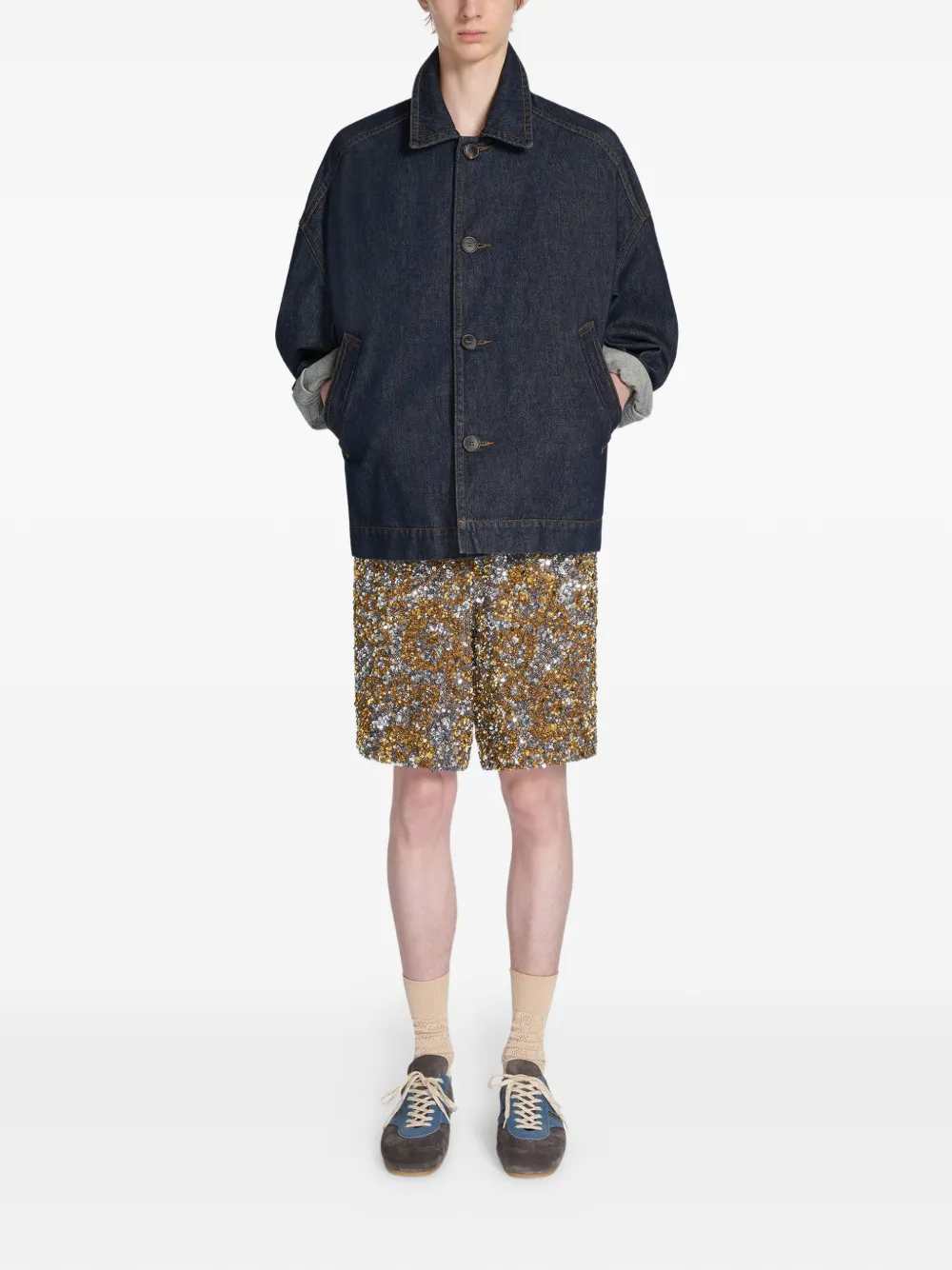 Dries Van Noten Men Sequined Shorts DRIES VAN NOTEN