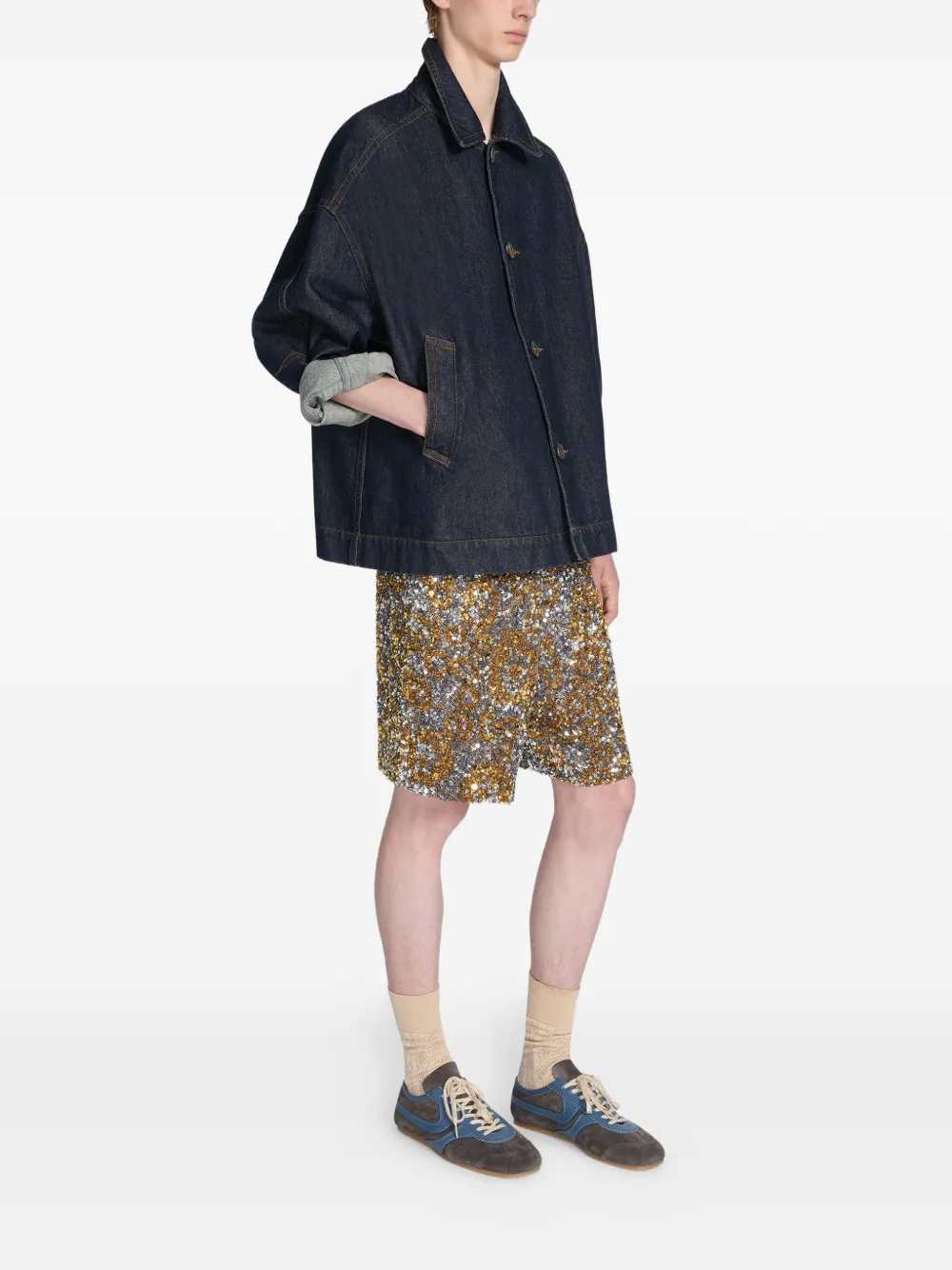 Dries Van Noten Men Sequined Shorts DRIES VAN NOTEN