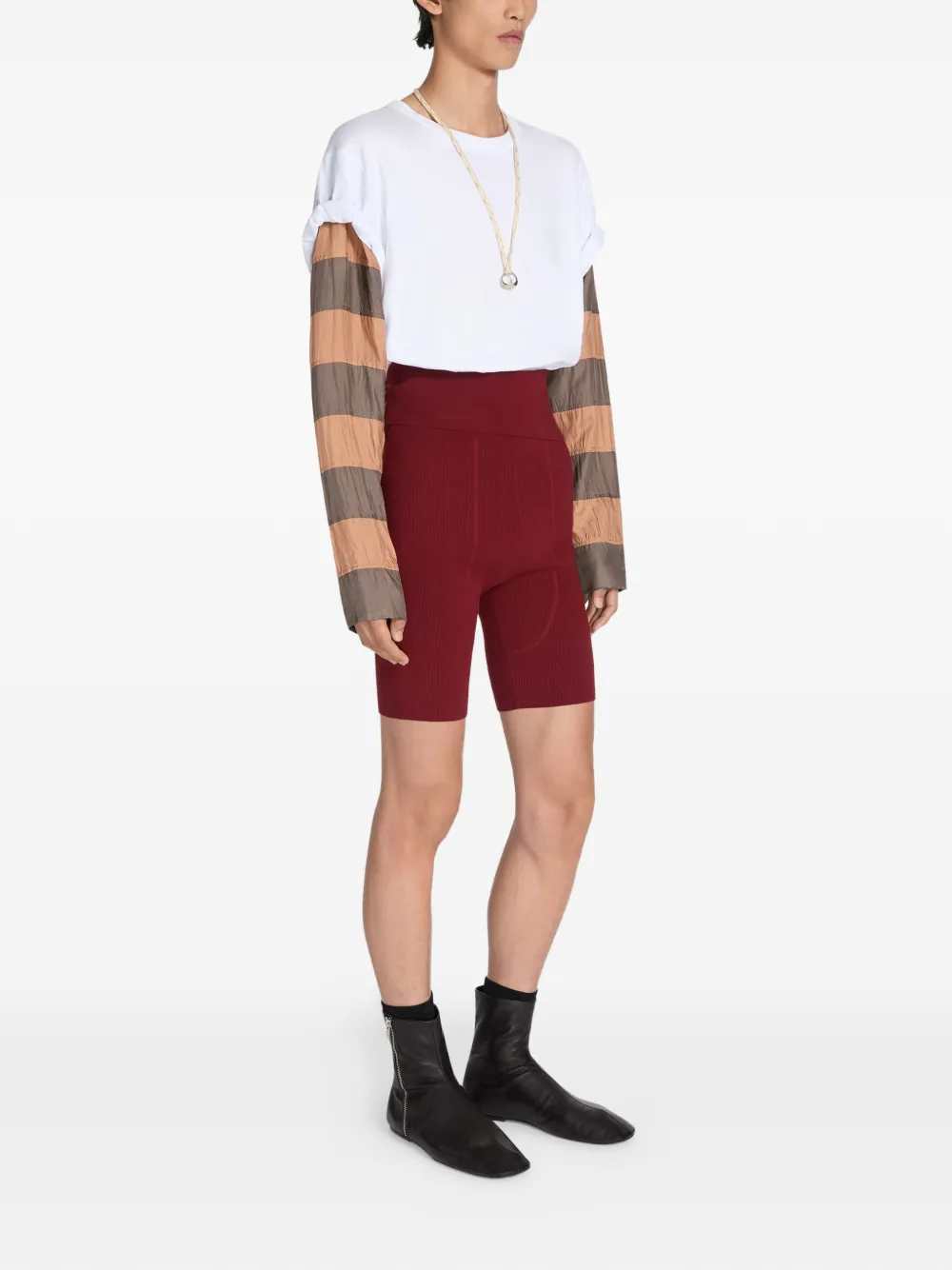 Dries Van Noten Men T-Shirt With Contrasting Sleeves DRIES VAN NOTEN