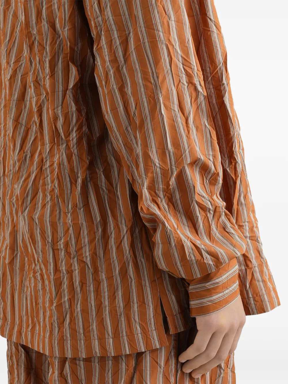 Dolce & Gabbana Men Striped Shirt With Applique DOLCE & GABBANA