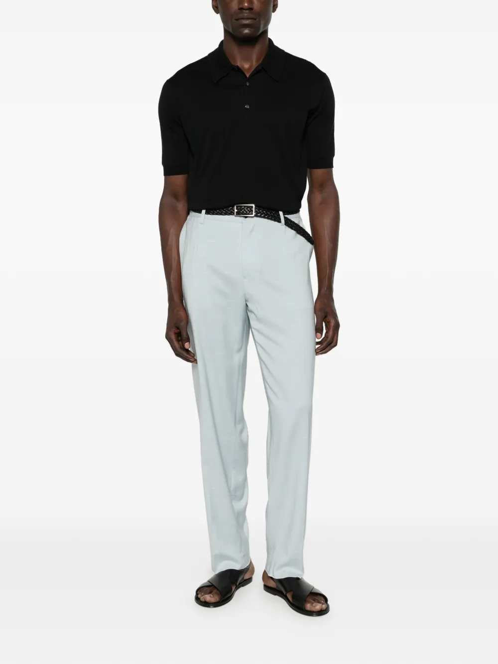 Dolce & Gabbana Men Shantung Viscose Trousers DOLCE & GABBANA