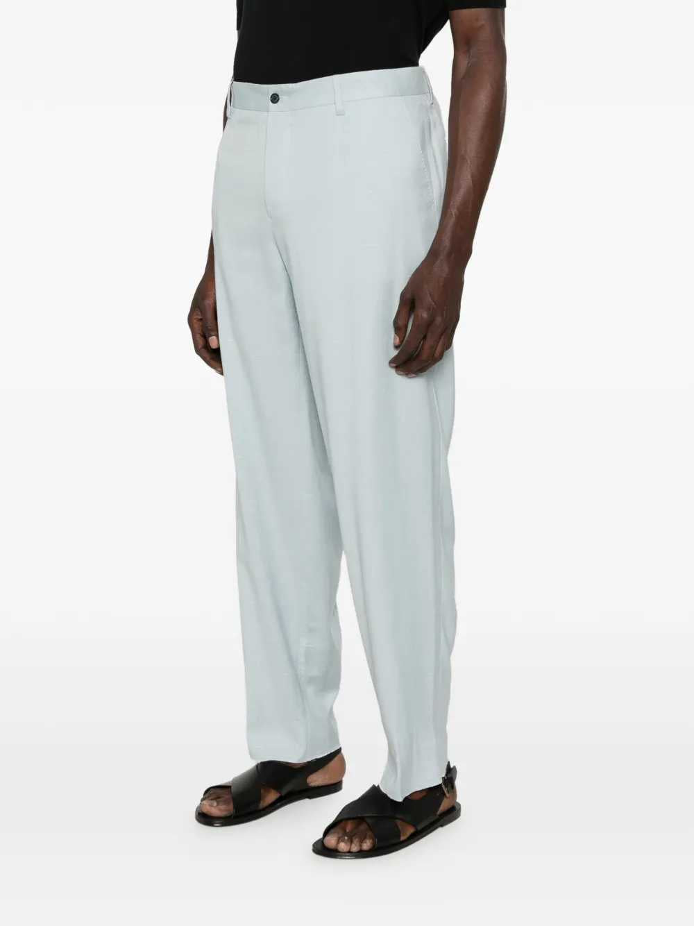 Dolce & Gabbana Men Shantung Viscose Trousers DOLCE & GABBANA
