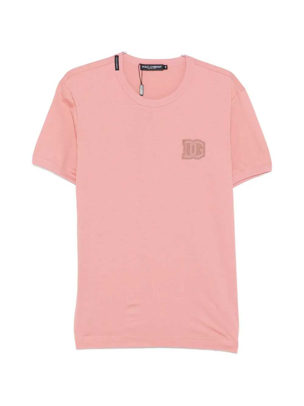 Dolce & Gabbana Men T-Shirt With Logo Patch DOLCE & GABBANA
