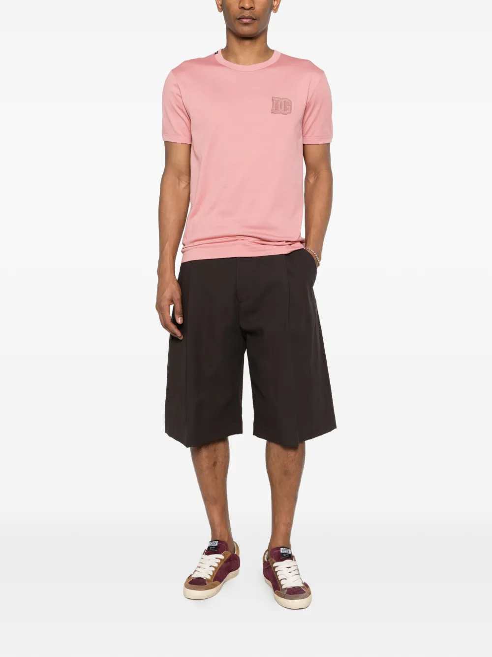 Dolce & Gabbana Men T-Shirt With Logo Patch DOLCE & GABBANA