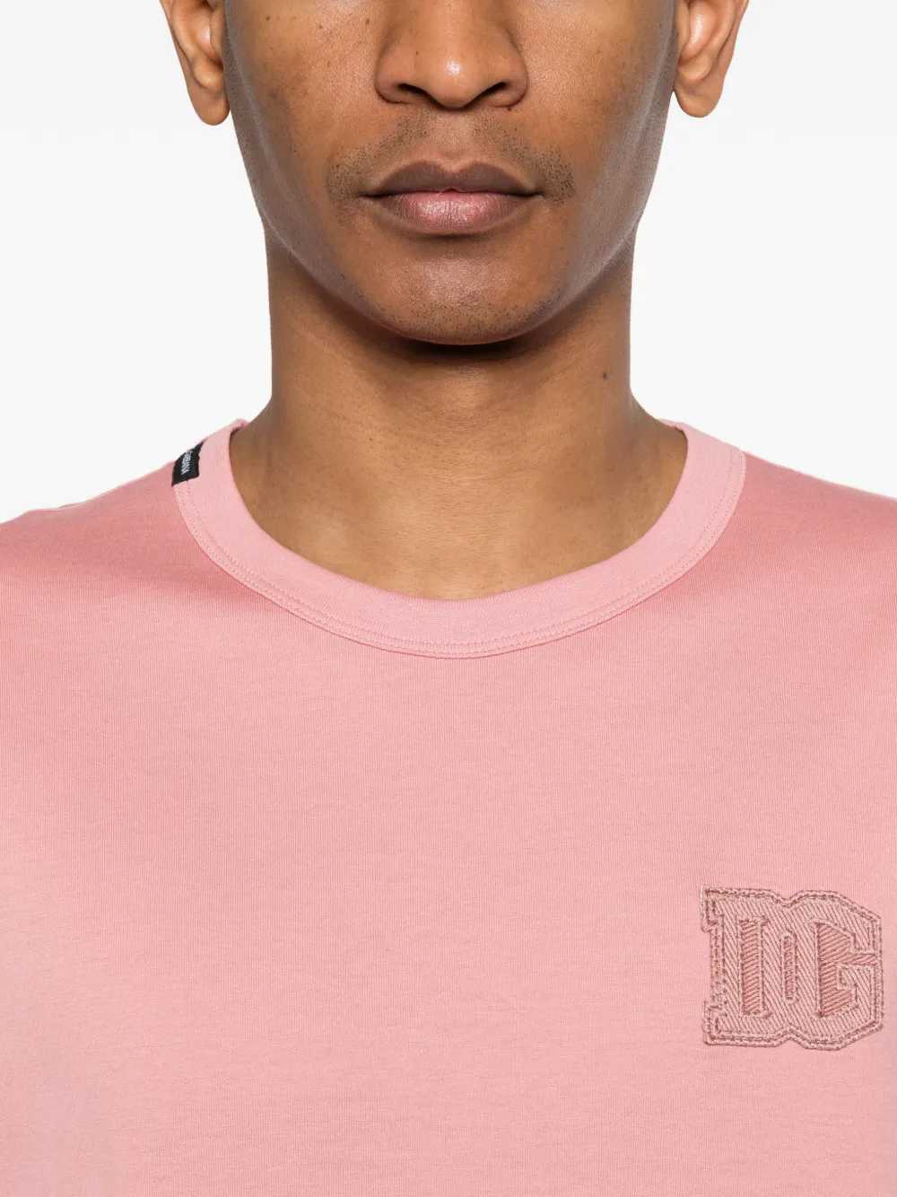 Dolce & Gabbana Men T-Shirt With Logo Patch DOLCE & GABBANA