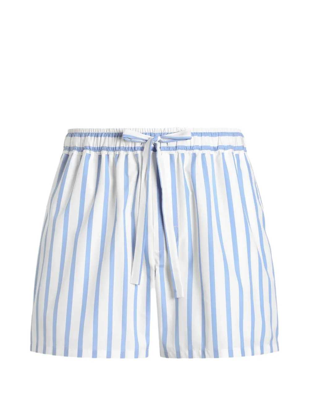 Dolce & Gabbana Men Striped Bermuda Shorts With Drawstring DOLCE & GABBANA