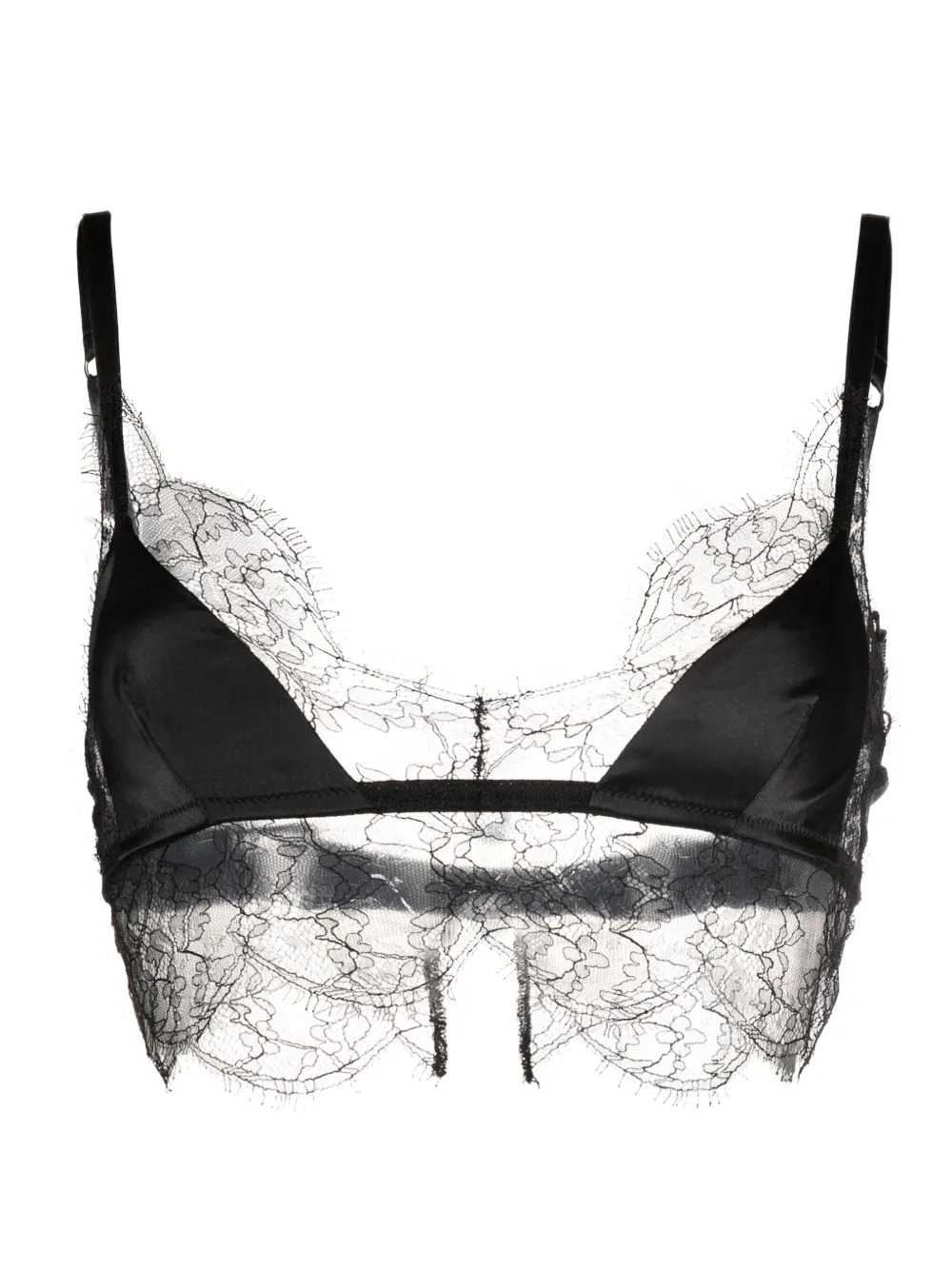 Dolce & Gabbana Women Satin Bralette With Lace Detail DOLCE & GABBANA