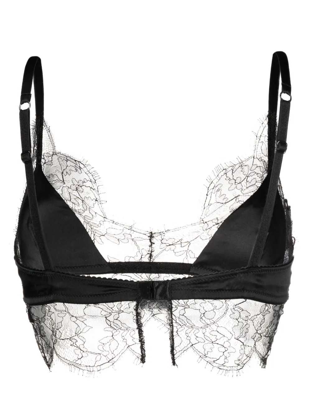 Dolce & Gabbana Women Satin Bralette With Lace Detail DOLCE & GABBANA