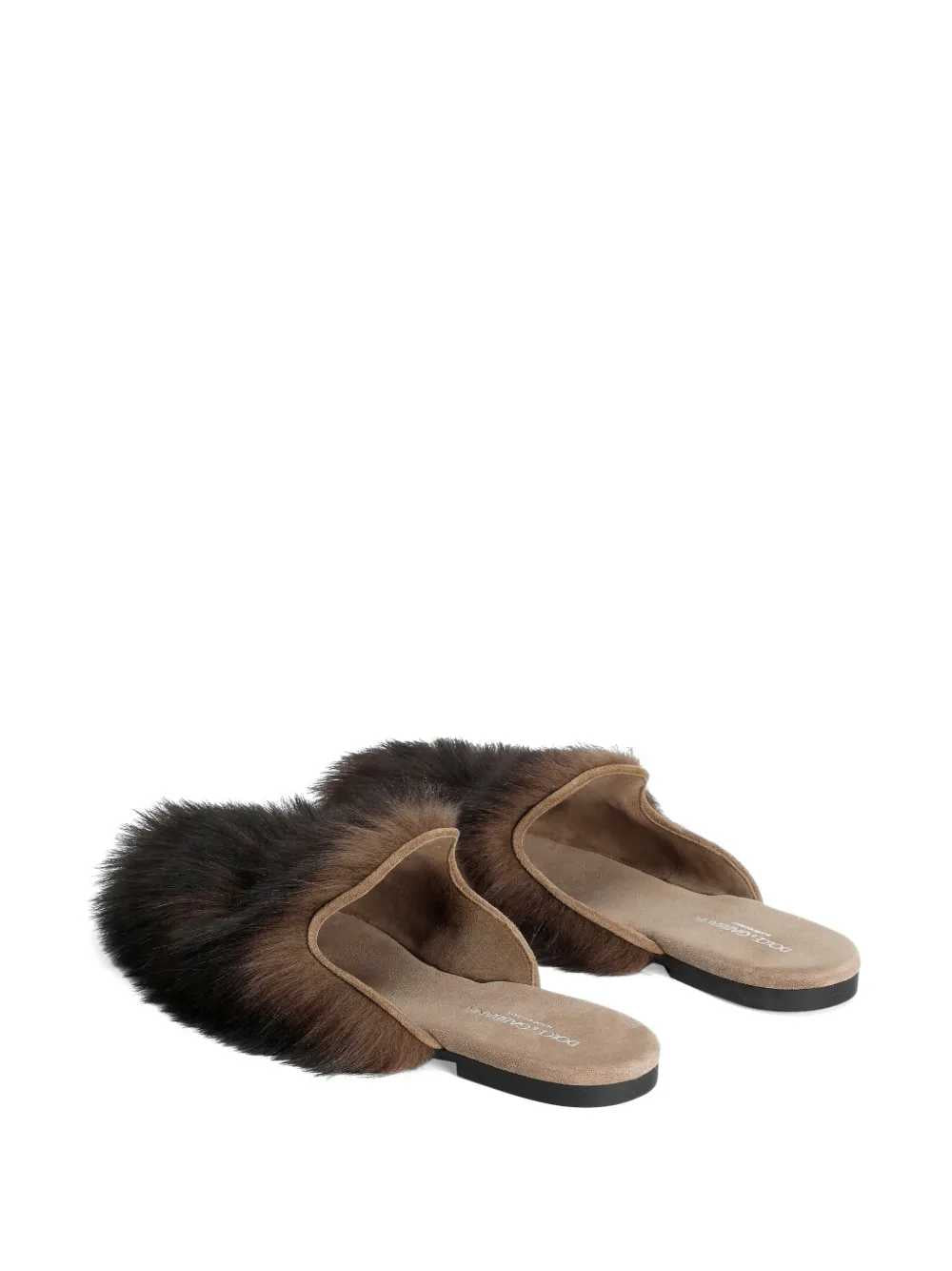 Dolce & Gabbana Women Suede And Shearling Slippers DOLCE & GABBANA