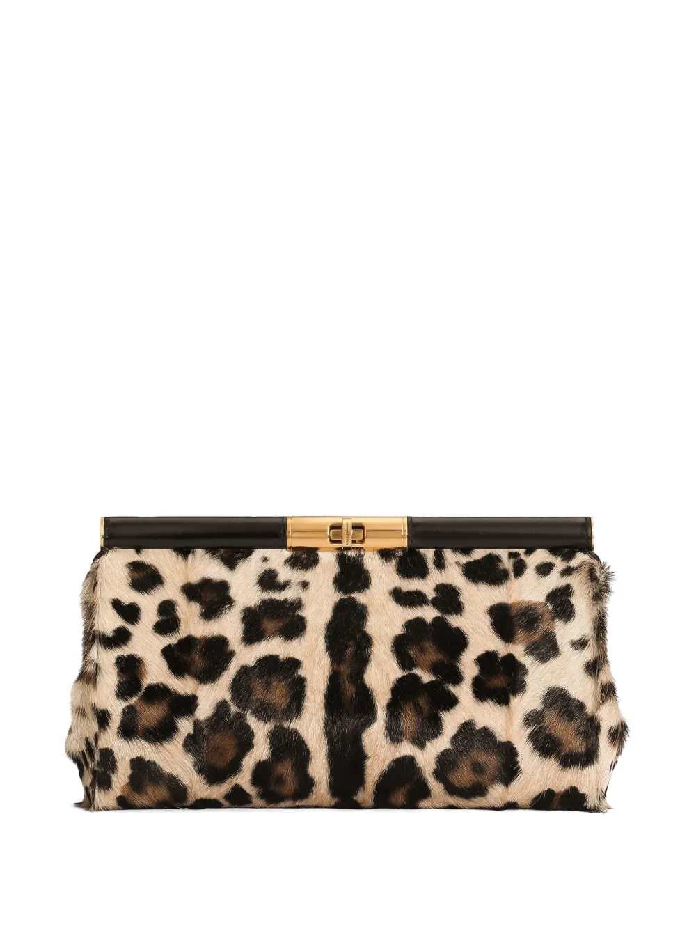 Dolce & Gabbana Women Marlene Leopard Print Goatskin Shoulder Bag DOLCE & GABBANA