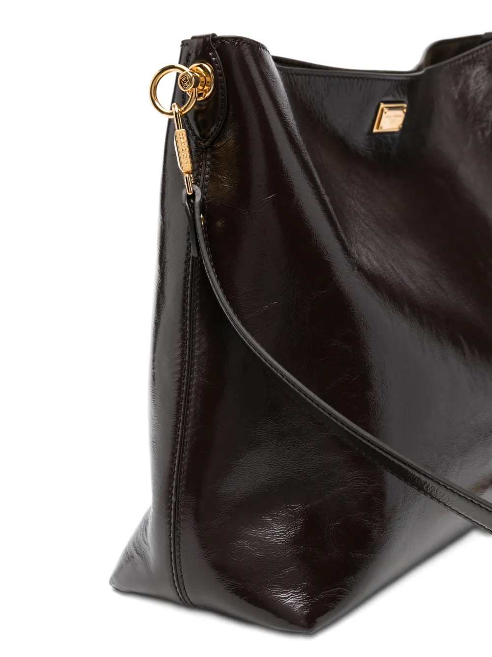 Dolce & Gabbana Women Shoulder Bag With Logo Plaque DOLCE & GABBANA