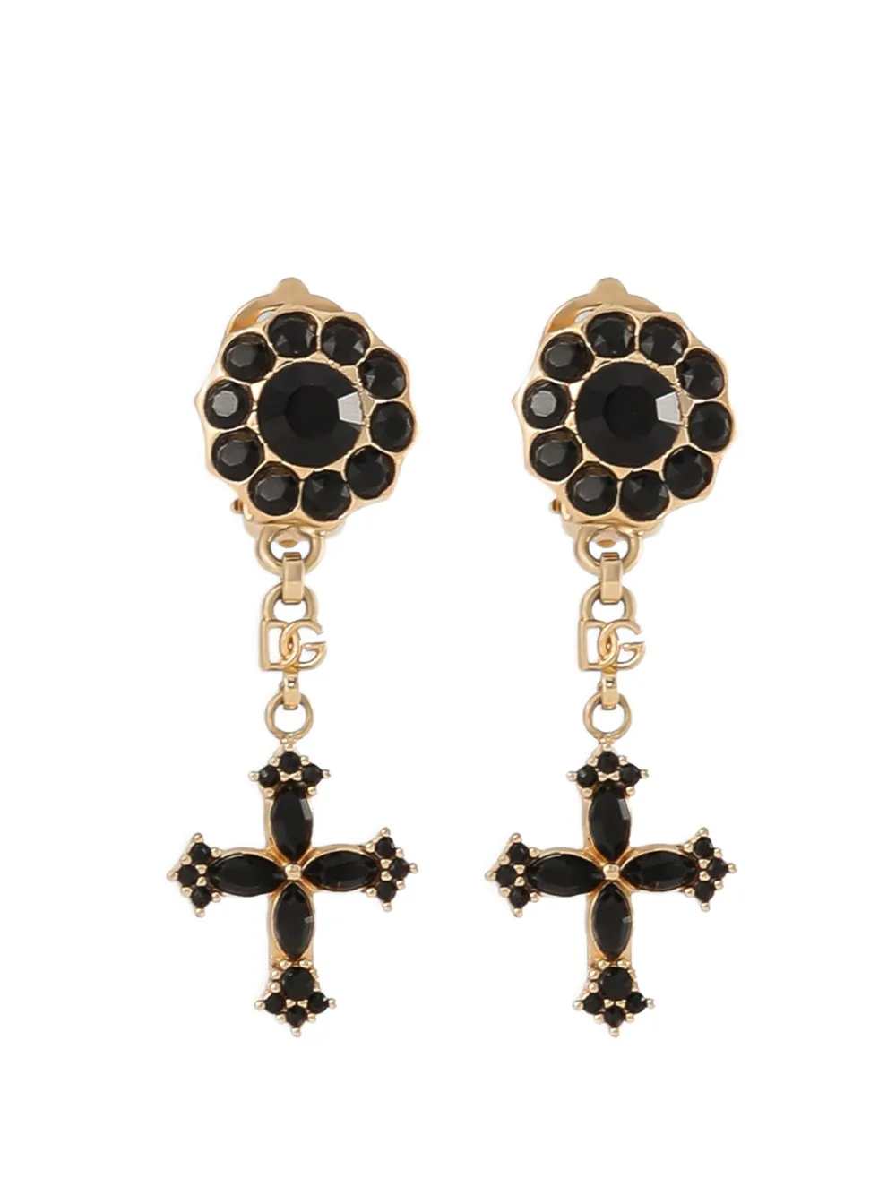 Dolce & Gabbana Women Rhinestone Drop Earrings DOLCE & GABBANA