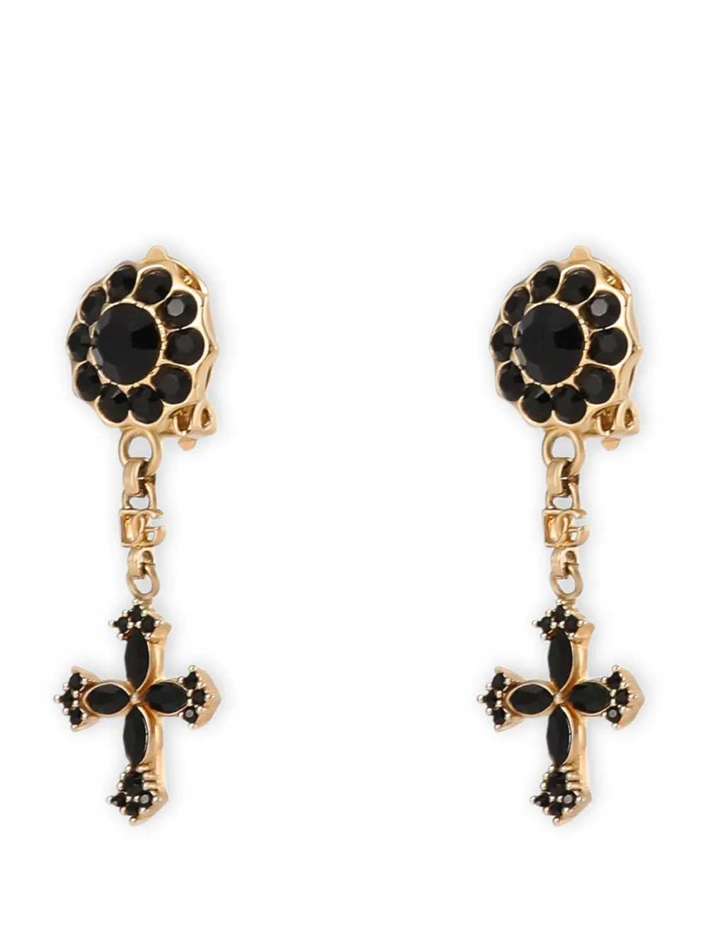 Dolce & Gabbana Women Rhinestone Drop Earrings DOLCE & GABBANA