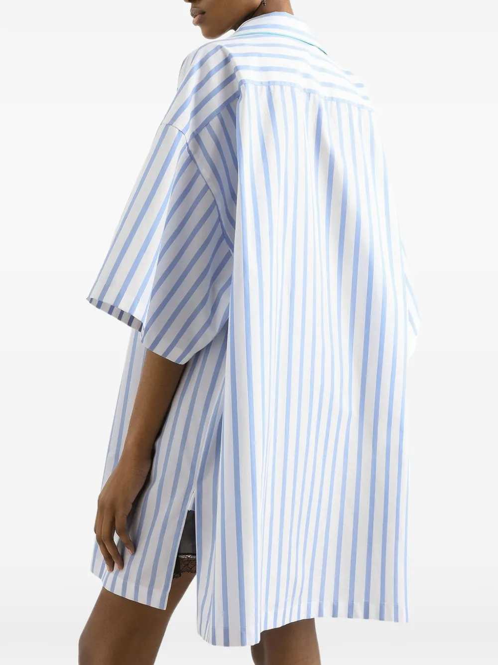Dolce & Gabbana Women Striped Shirt With Chest Pocket DOLCE & GABBANA