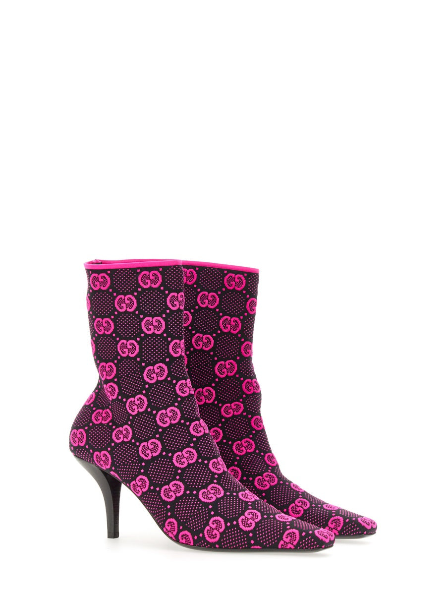 Gucci Women Knitted Boot Gg GUCCI