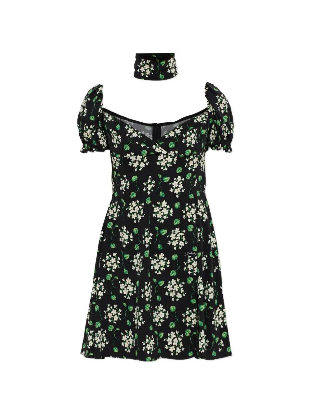 Dolce & Gabbana Women Floral Mini Dress With Puff Sleeves DOLCE & GABBANA