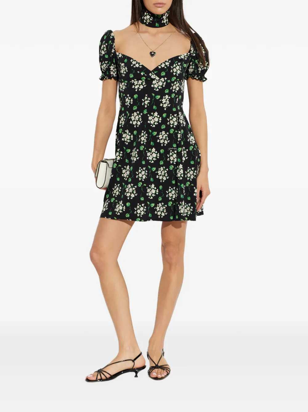 Dolce & Gabbana Women Floral Mini Dress With Puff Sleeves DOLCE & GABBANA