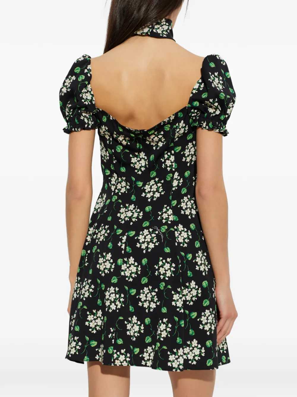 Dolce & Gabbana Women Floral Mini Dress With Puff Sleeves DOLCE & GABBANA