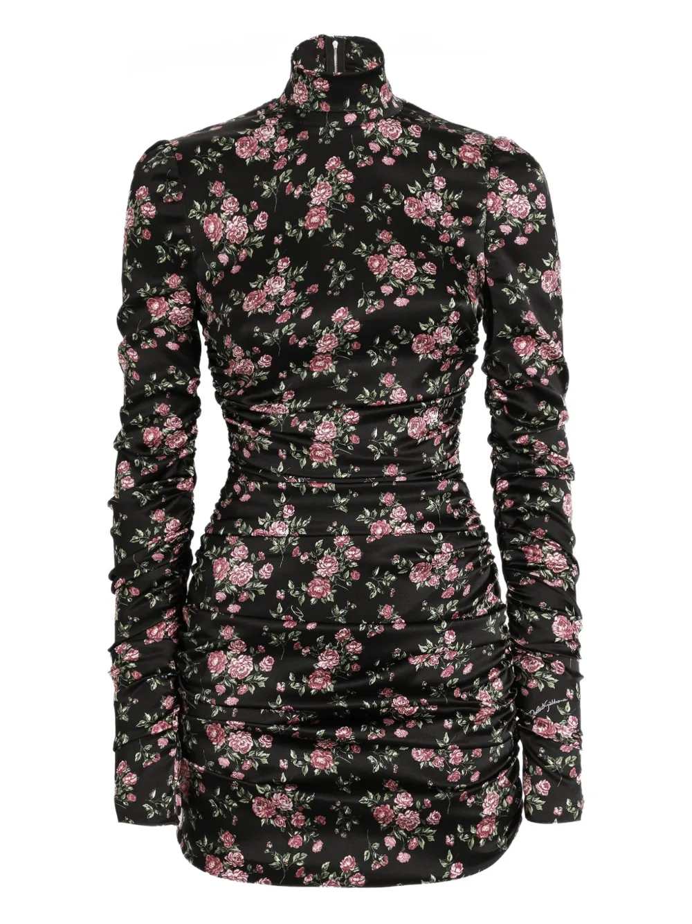 Dolce & Gabbana Women Short Floral Ruffled Dress DOLCE & GABBANA