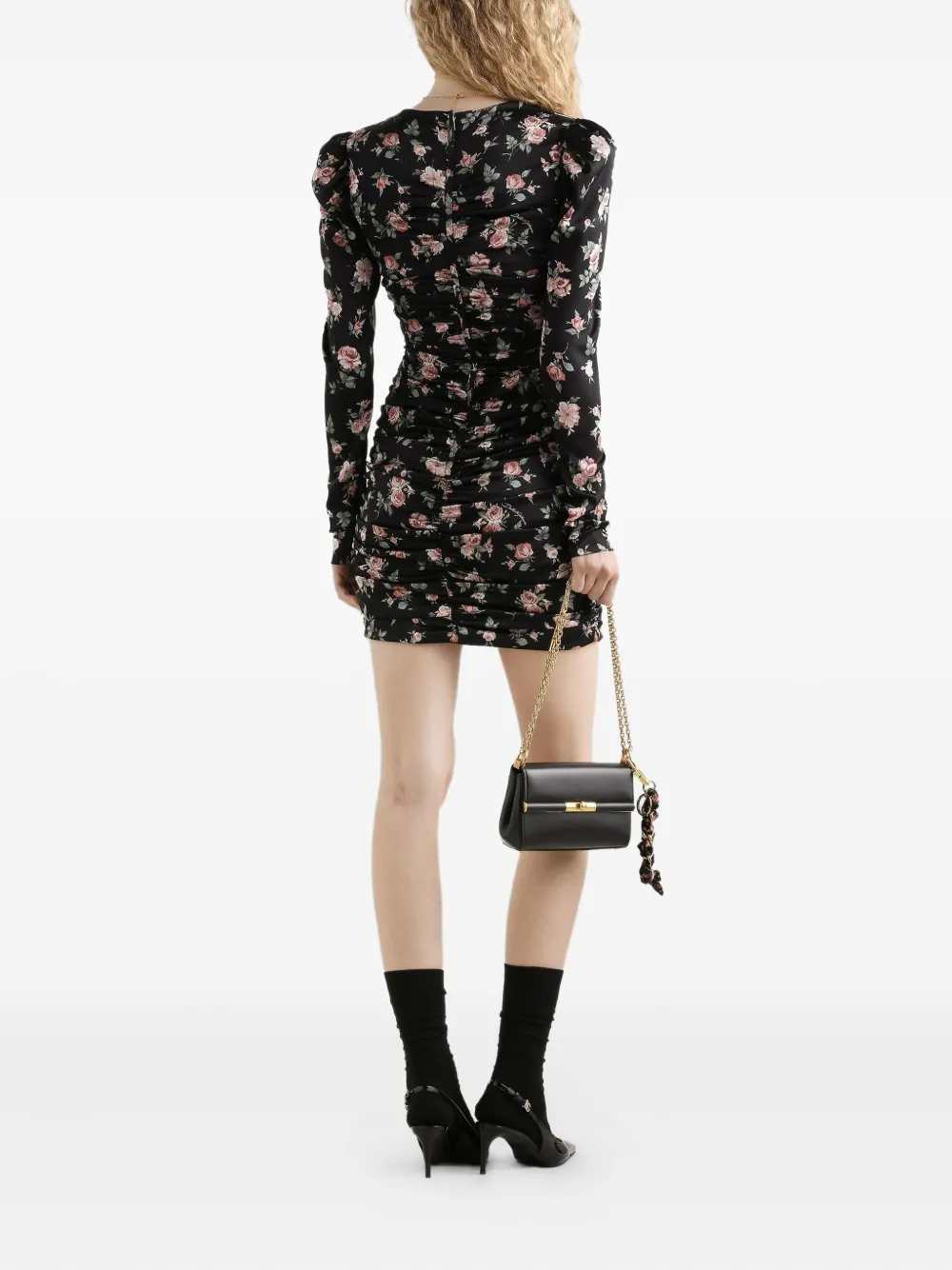 Dolce & Gabbana Women Short Floral Ruffled Dress DOLCE & GABBANA