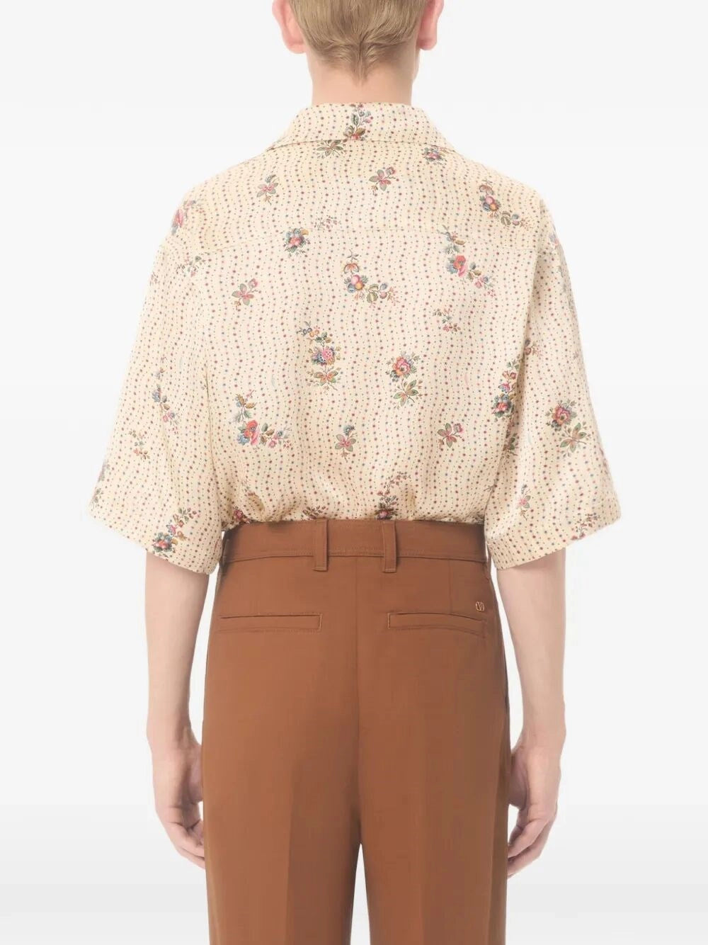 Valentino Garavani Men `Papier Floral` Bowling Shirt VALENTINO GARAVANI