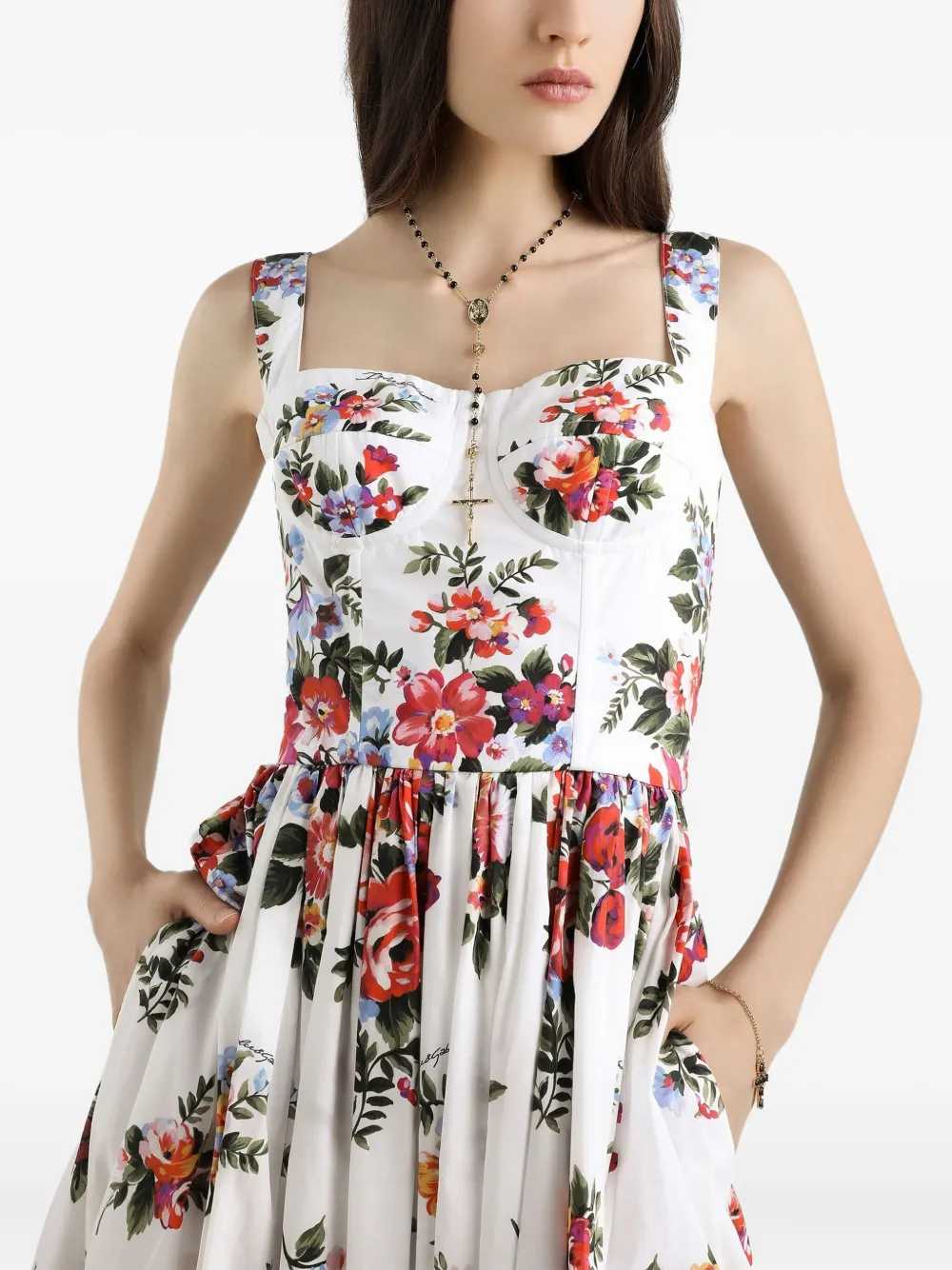 Dolce & Gabbana Women Floral Midi Dress DOLCE & GABBANA