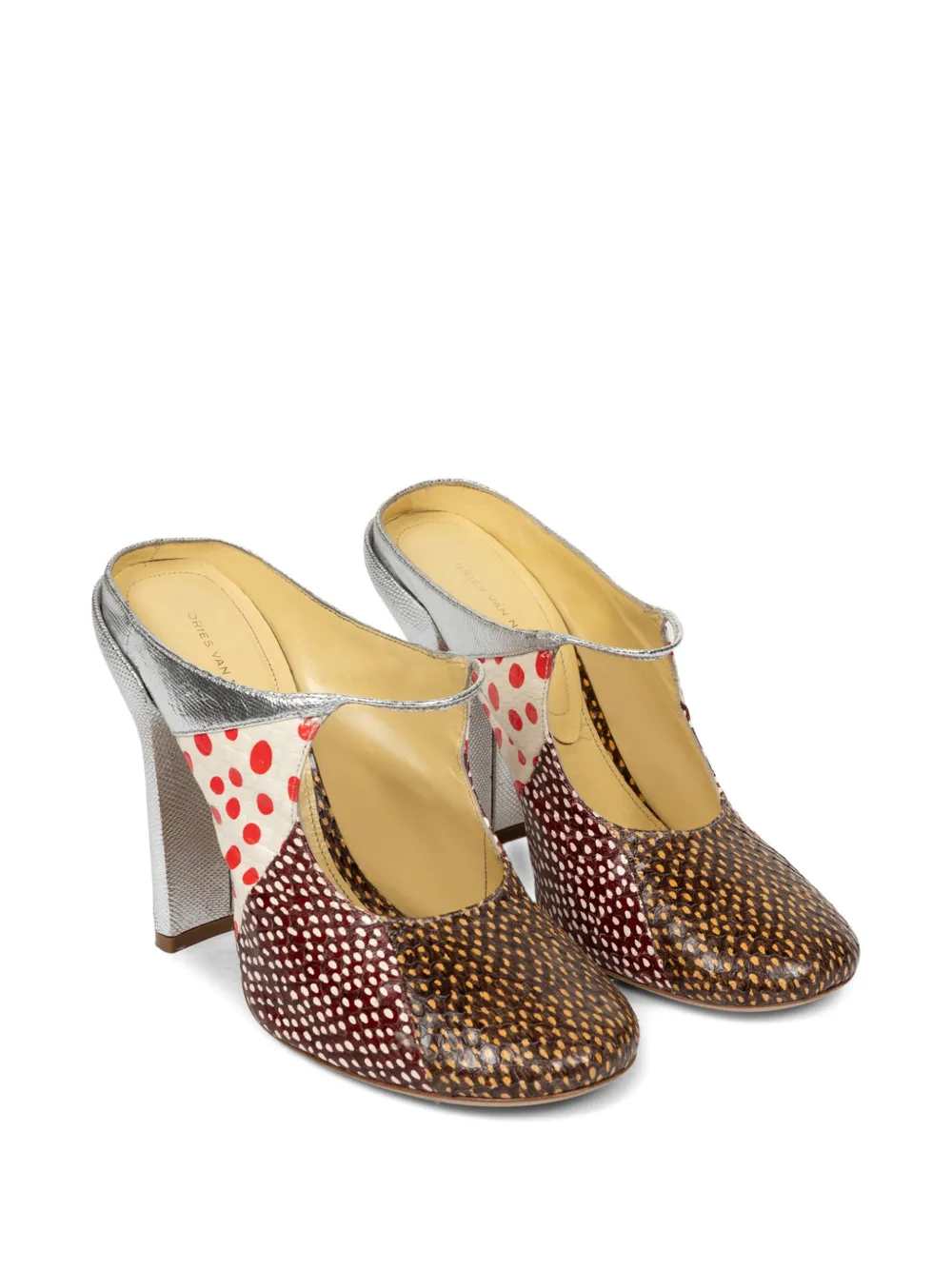 Dries Van Noten Women Multi-Color Patchwork Heel DRIES VAN NOTEN