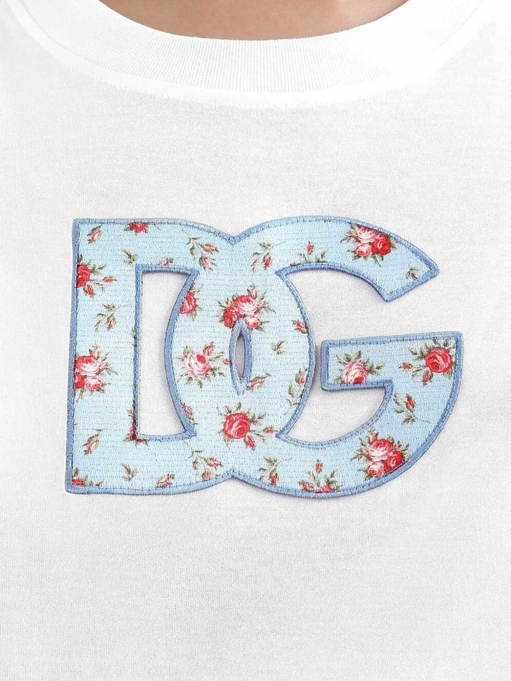 Dolce & Gabbana Women T-Shirt With Logo And Floral Detail DOLCE & GABBANA