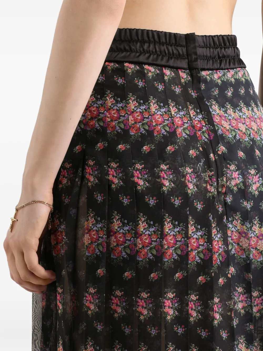 Dolce & Gabbana Women Floral Lace Midi Skirt DOLCE & GABBANA