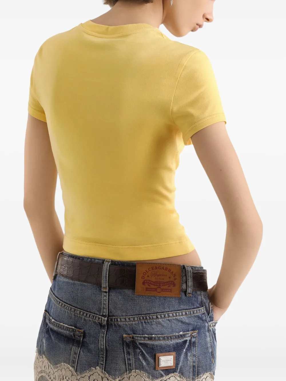 Dolce & Gabbana Women Miniskirt With Lace Inserts DOLCE & GABBANA