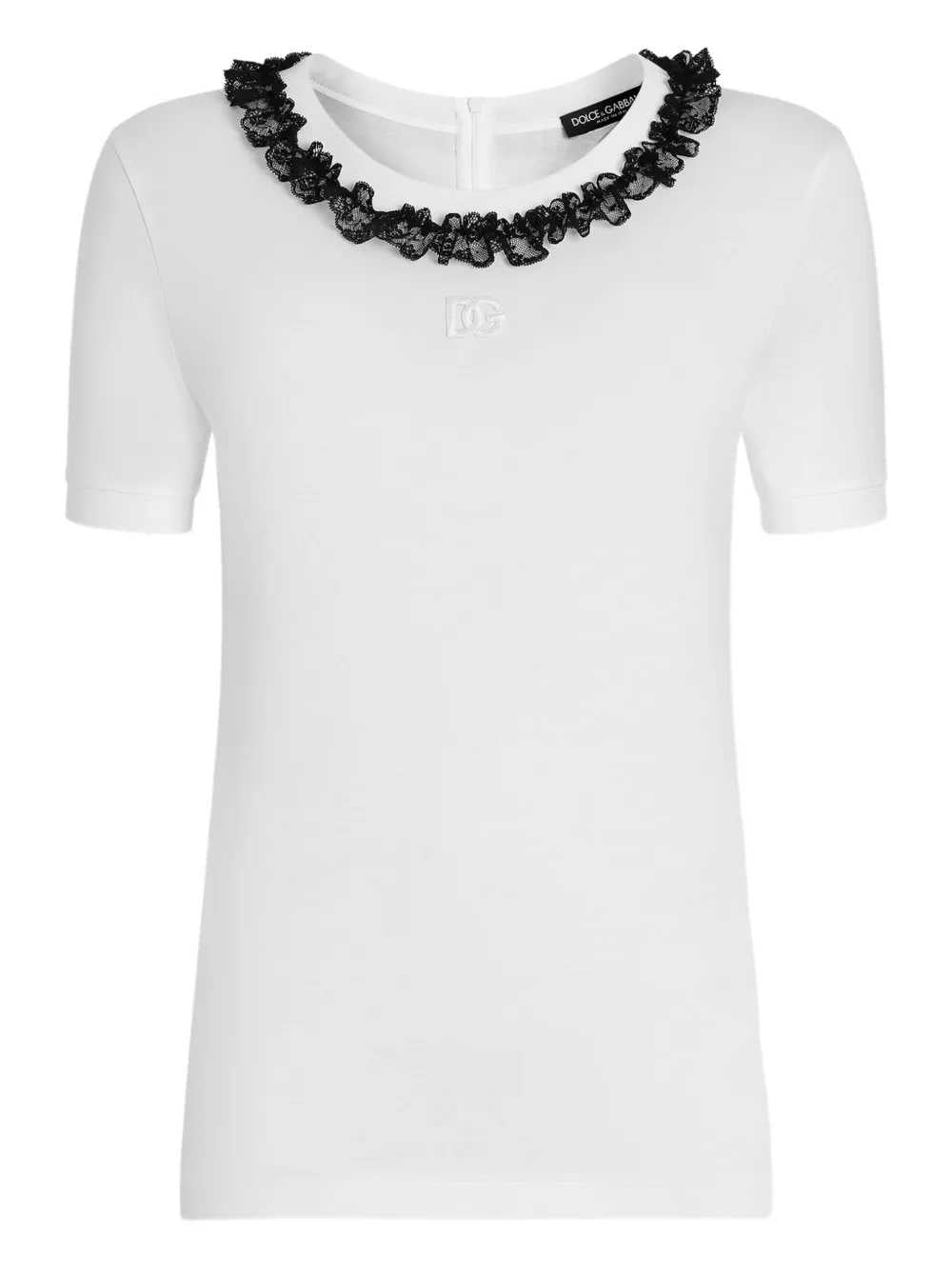 Dolce & Gabbana Women Ruffled T-Shirt DOLCE & GABBANA