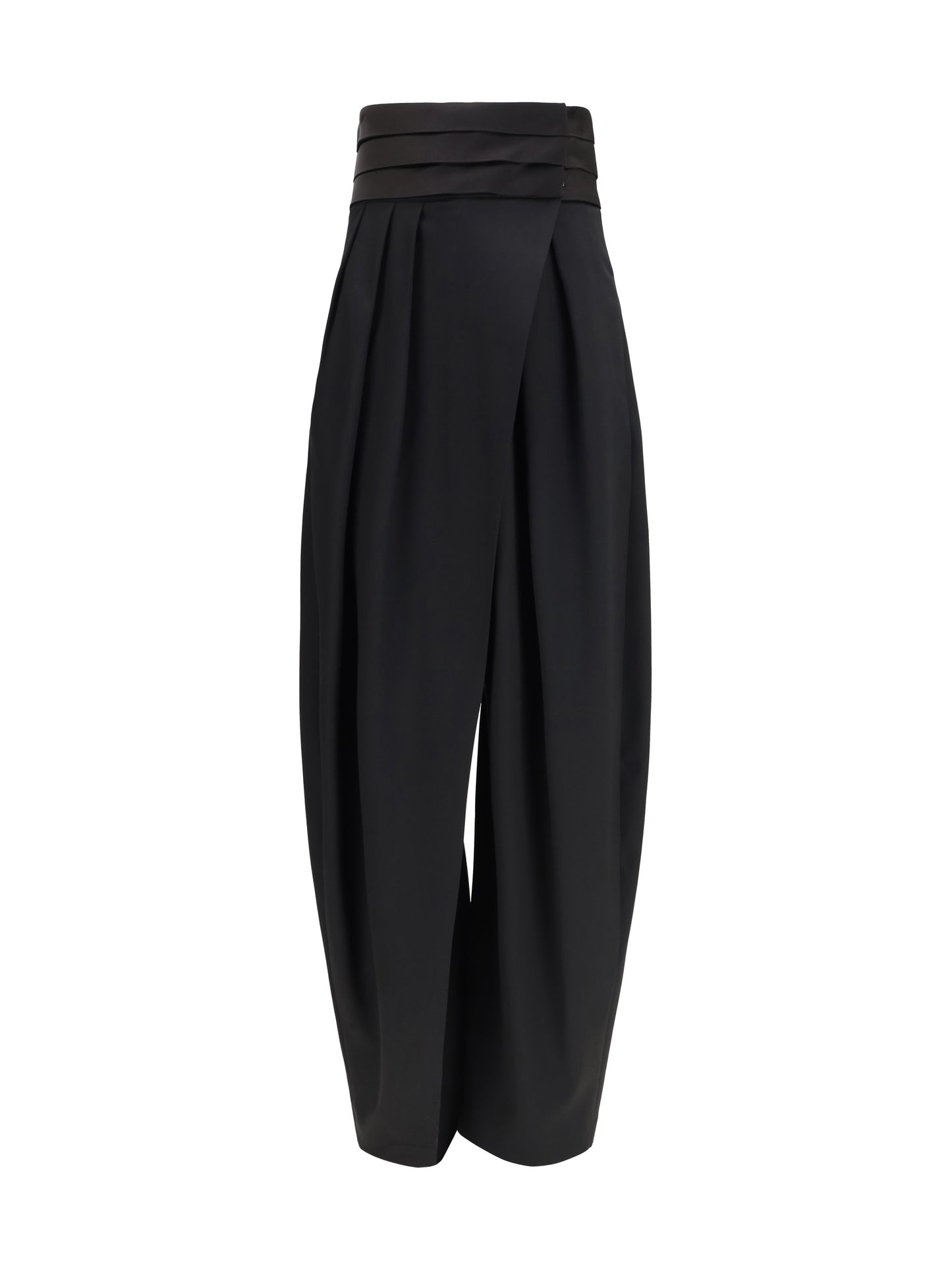 Alaïa Women Rounded Tuxedo Wool Pants ALAIA