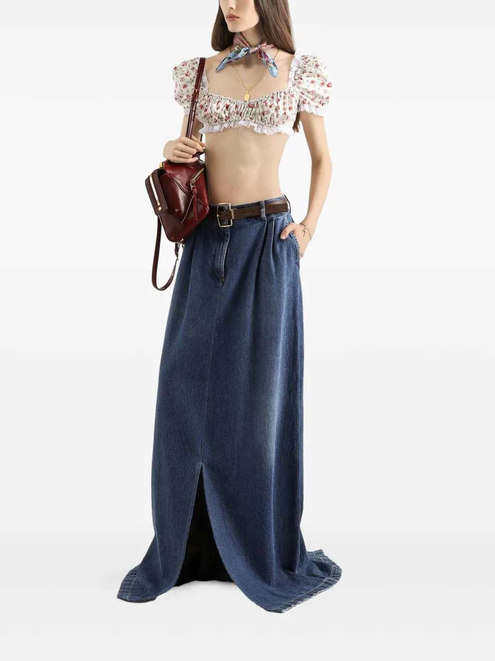 Dolce & Gabbana Women Floral Crop Top DOLCE & GABBANA