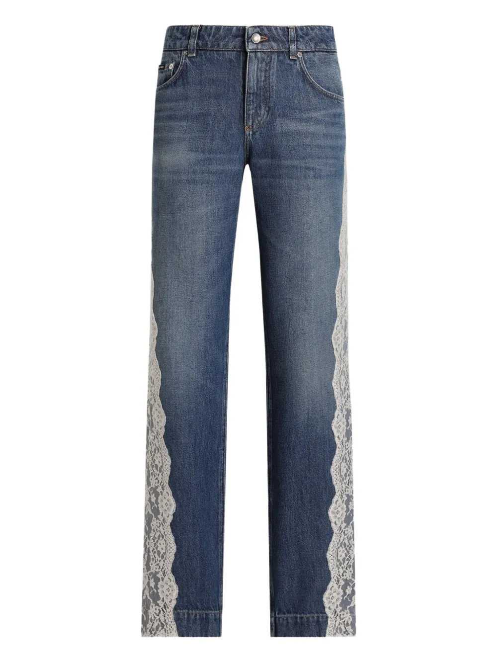 Dolce & Gabbana Women Lace Jeans DOLCE & GABBANA