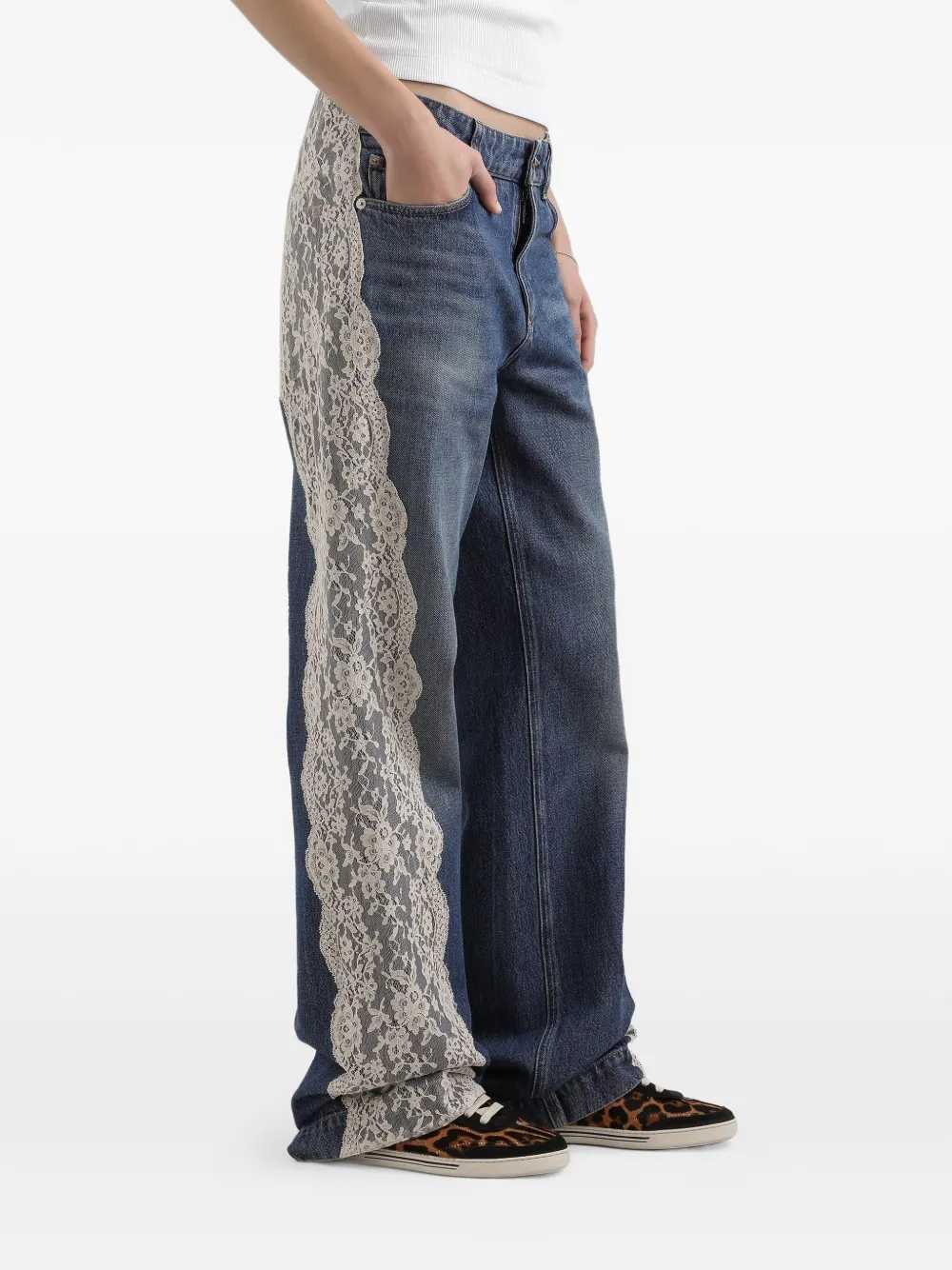 Dolce & Gabbana Women Lace Jeans DOLCE & GABBANA