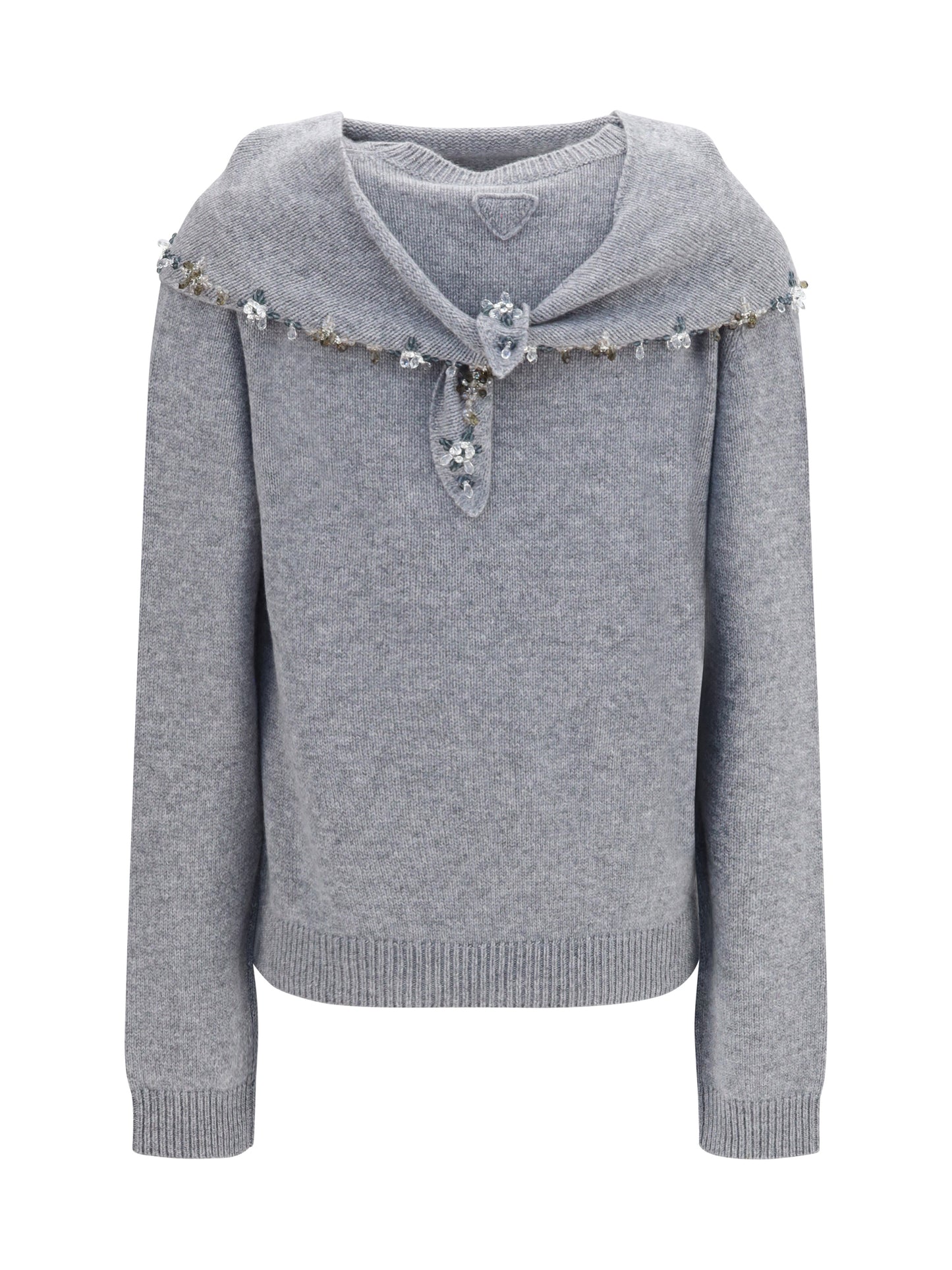 Prada Women Sweater With Integrated Scarf PRADA